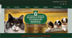 Desktop Screenshot of martinspointvethosp.com